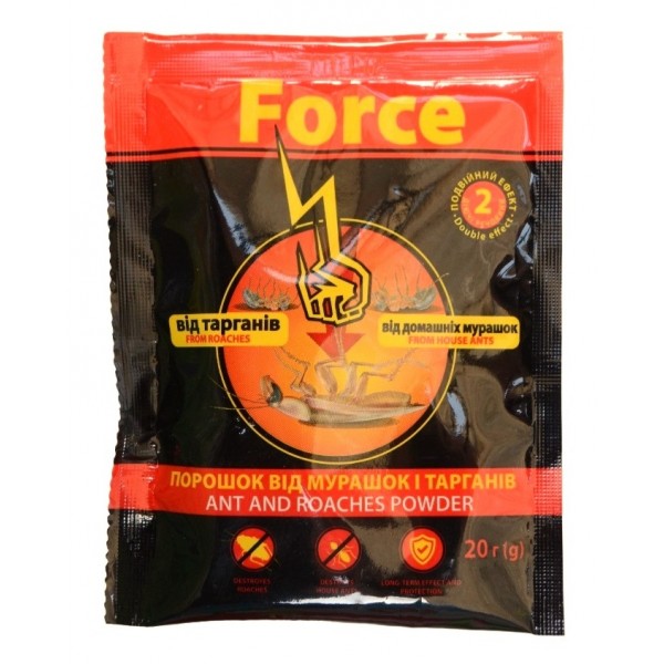 Препарат від мурах та тарганів, Force, 20г